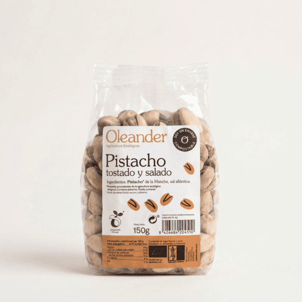 Pistacho con Cáscara Tostado y Salado ECO 150g Oleander