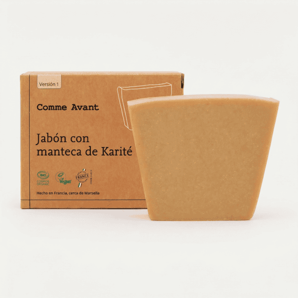 Jabón Piel Normal Manteca de Karité ECO 100g Comme Avant