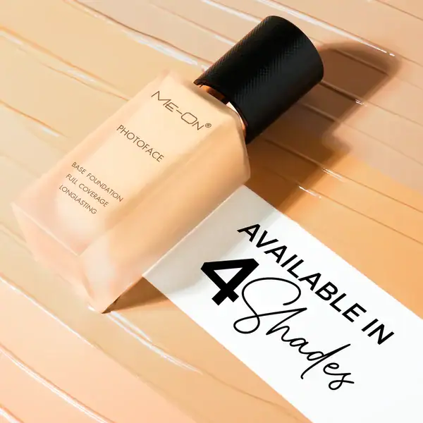 ME-ON Photoface Base Foundation – High-Definition Full Coverage Liquid Foundation for a Smooth, Matte Finish (30ml) - Image 5