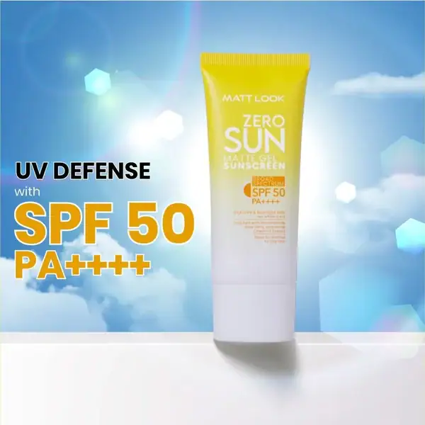 Matt Look Zero Sun Matte Gel Sunscreen – Broad Spectrum SPF 50 PA++++ (50g) - Image 6