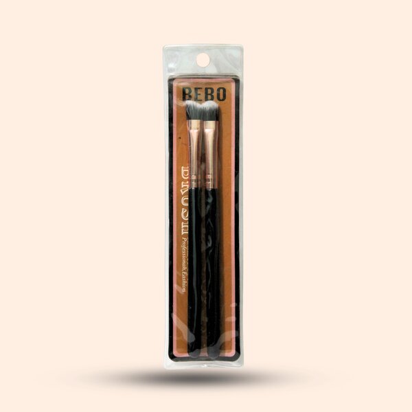 BEBO Professional 2-Piece Makeup Brush Set – Precision Eye & Brow Duo