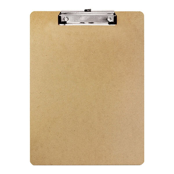 Hardboard Clipboard Standard Size/Low Profile Clip Pack of 24 Wholesale