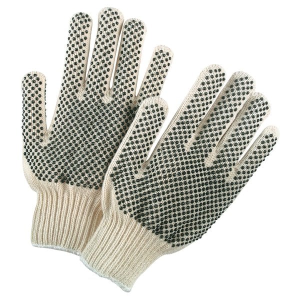 Black dot work gloves top
