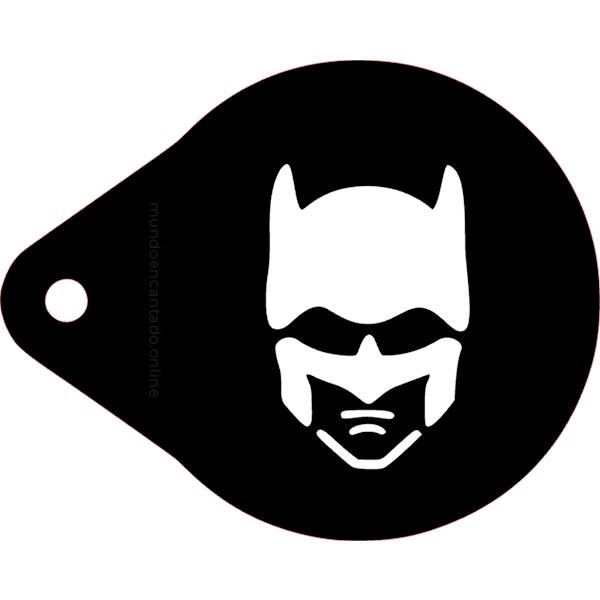 Stencil Pfaciais Batman Face