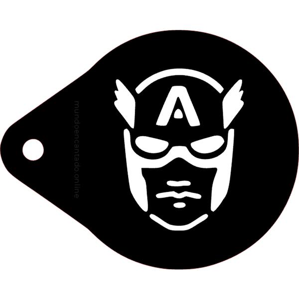 Stencil Pfaciais Capitão América
