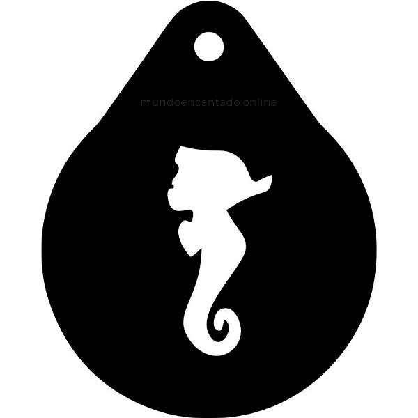 Stencil Pfaciais Cavalo Marinho