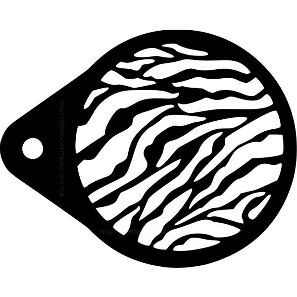 Stencil Pfaciais Fundo Zebra