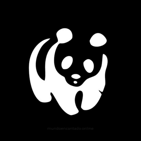 Stencil Glitter Panda (pack 5)