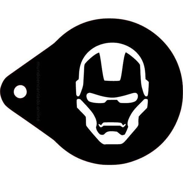 Stencil Pfaciais Homem Ferro