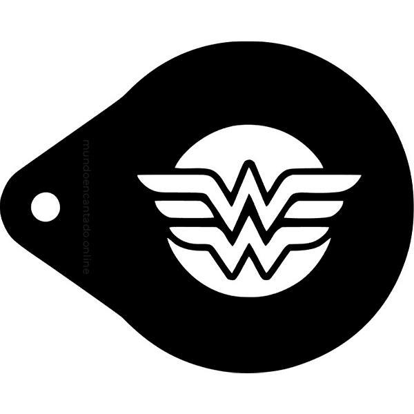 Stencil Pfaciais Mulher Maravilha