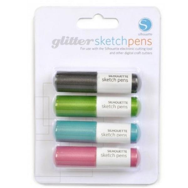 Conjunto 4 canetas glitter - Silhouette