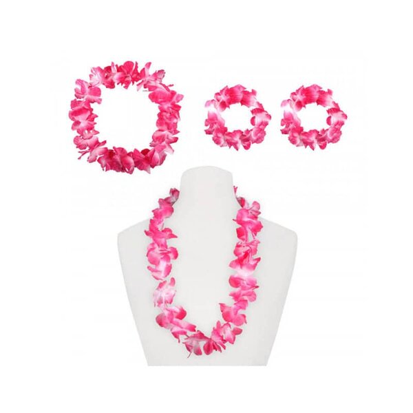 Collana Hawaiana con Bracciali e Corona