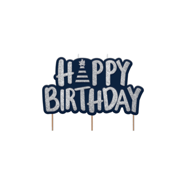 Candelina Happy Birthday Glitter amscan