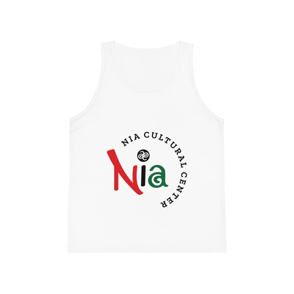 Nia Cultural Center Kid's Tank Top – Nia Logo Youth Jersey Tank - Image 3