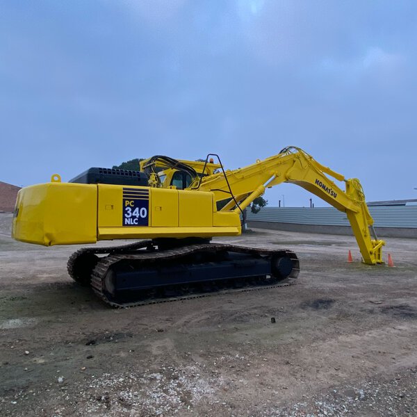 excavadora giratoria sobre orugas komatsu pc 340 nlc 7