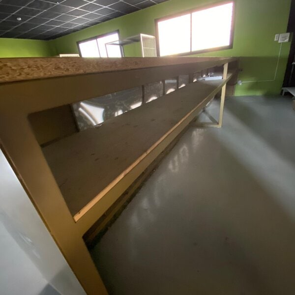 barra mostrador estructura de hierro