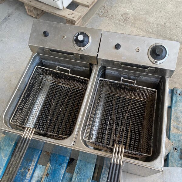 freidora eléctrica doble canasta 8l 220v