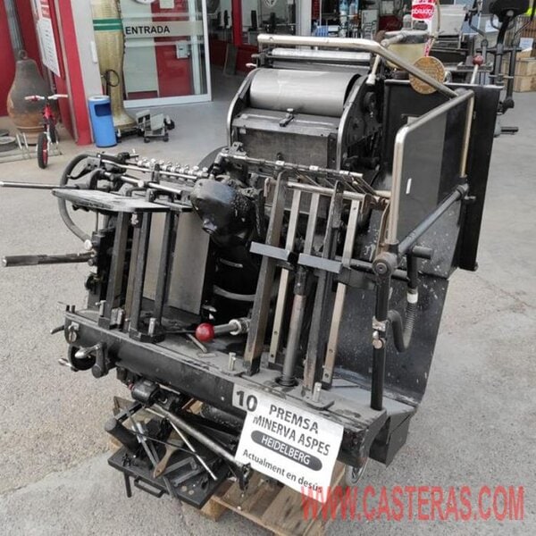 maquina tipografica de imprenta heidelberg aspas