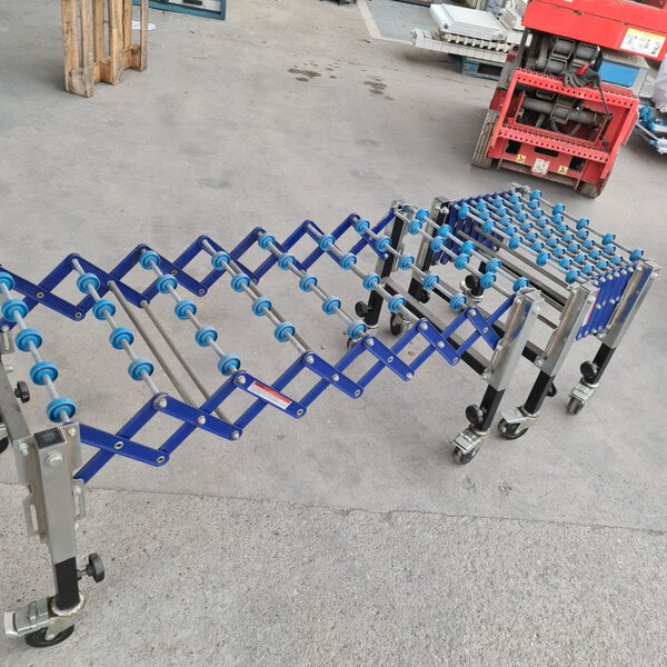 cinta transportadora extensible dos tramos altura regulable