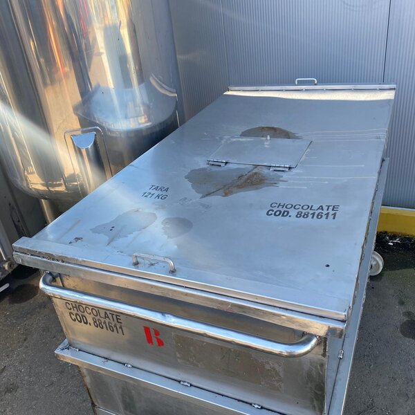 cuba con ruedas acero inoxidable 1200 litros