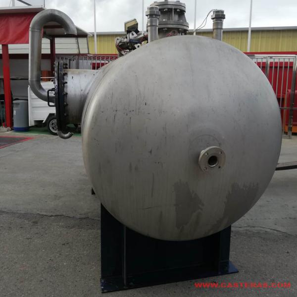 acumulador de vapor, depósito de acero inox