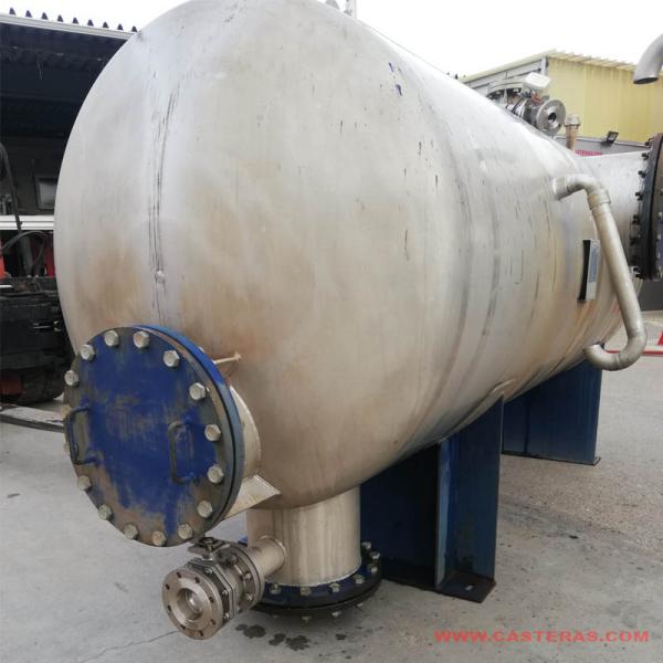acumulador de vapor, depósito de acero inox