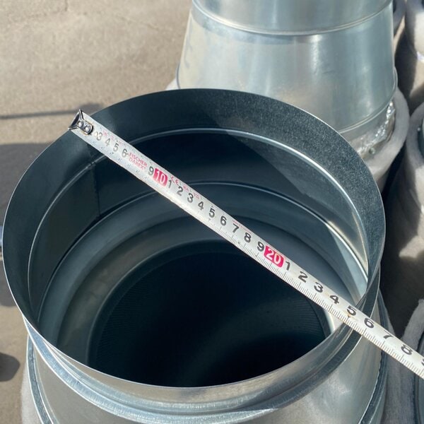 filtro de carbón activo 120 cm – boca 25 cm para ventilación/extracción