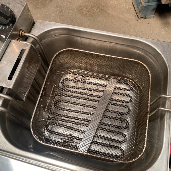 freidora eléctrica doble seno 10l