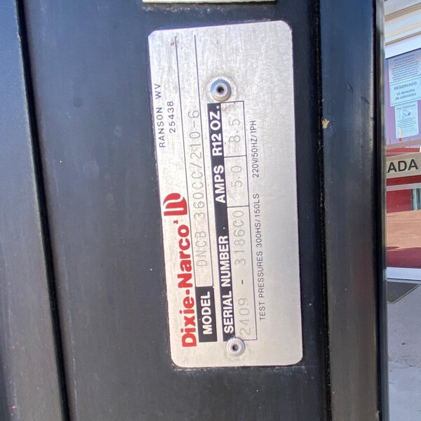 máquina vending coca cola dixie narco dncb 360cc/210 6 – 220v