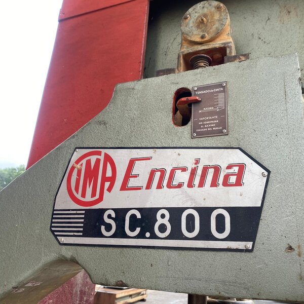 sierra cinta vertical para madera encina sc800