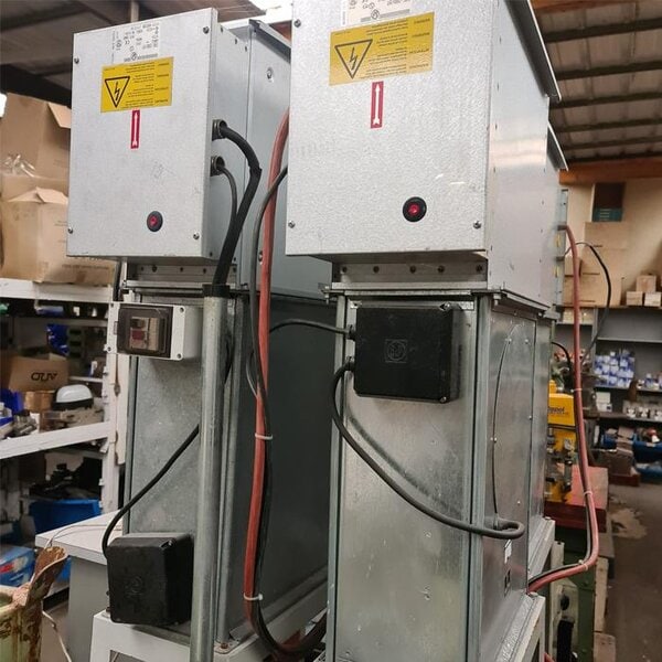 baterías de calefacción con ventilador 9kw modelo ibe 200/9t