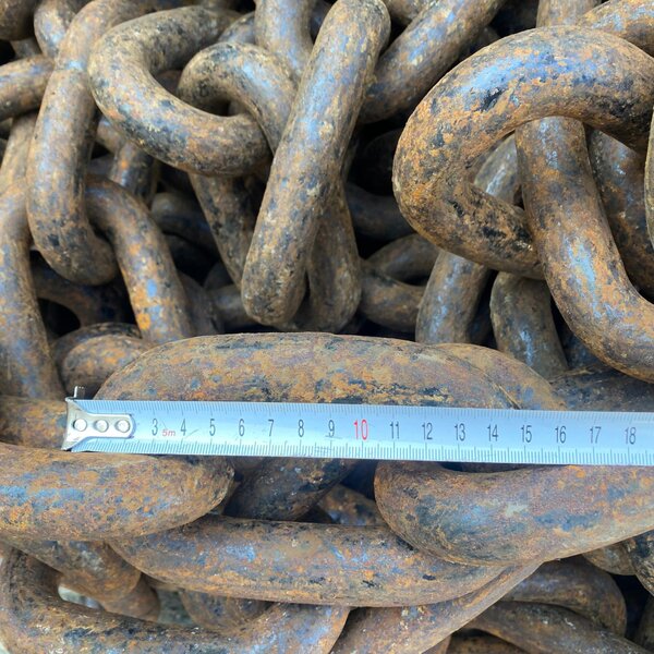 cadena de ancla sin contrete negra