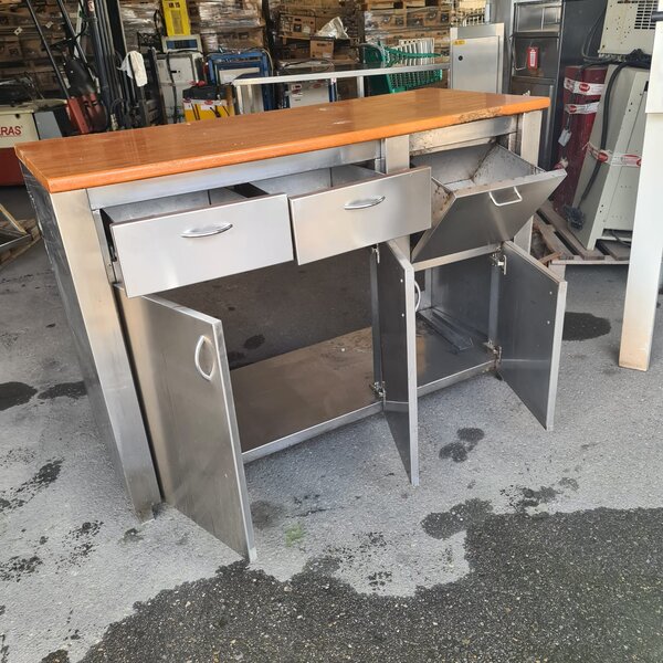 mueble cafetero tope de madera