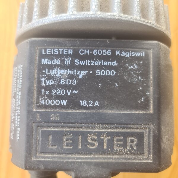 soplador de aire caliente leister