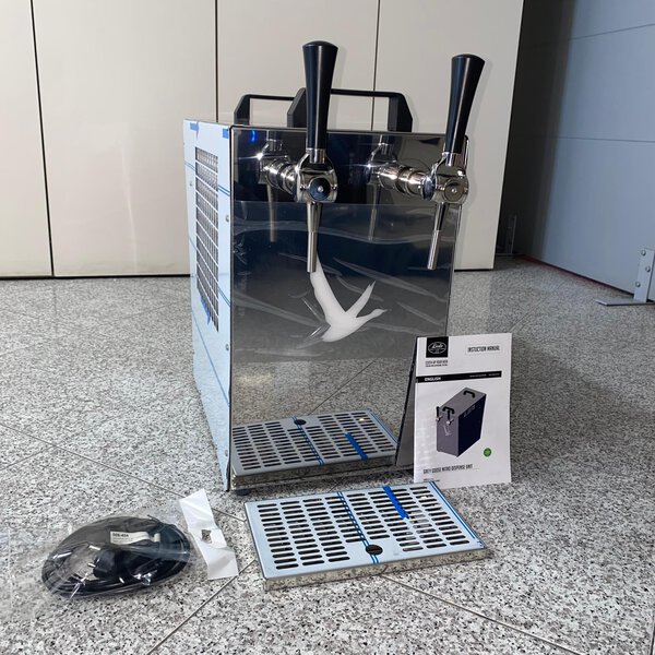 dispensador surtidor de cerveza, máquina de cerveza kontakt 40k green line 2 líneas, 50 litros nuevo