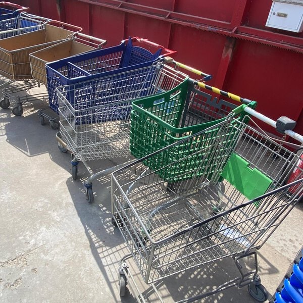 Carros de compra supermercado usados para tiendas y comercios