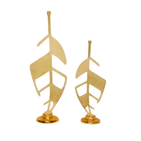 Gold Leaf Sculpture Set