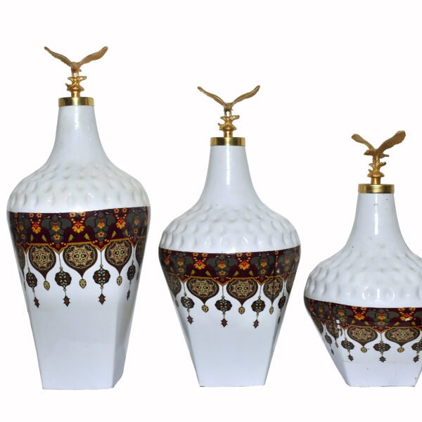 hand-made iron flower vase