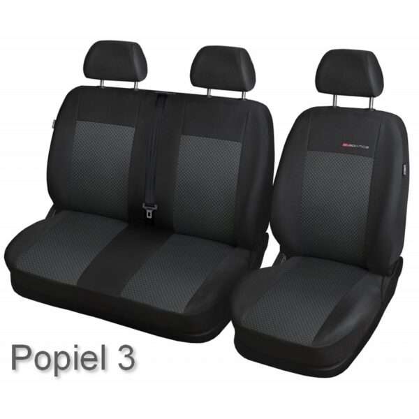 Pokrowce na siedzenia Ford Transit Custom BUS 2+1, ELEGANCE, miarowe, ochronne.