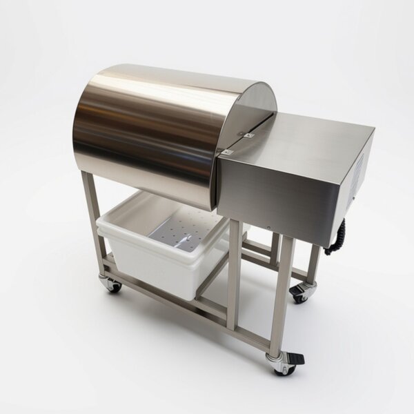 Quality Industries by Stainless 220V Commercial Marinator with Safety Cover, MaxBox and Plastic Tubs - Image 2