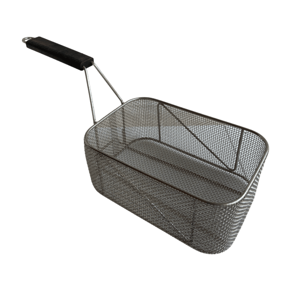 Fry Basket, Stainless Steel, Rounded Corners, 295x200x125 (mm)