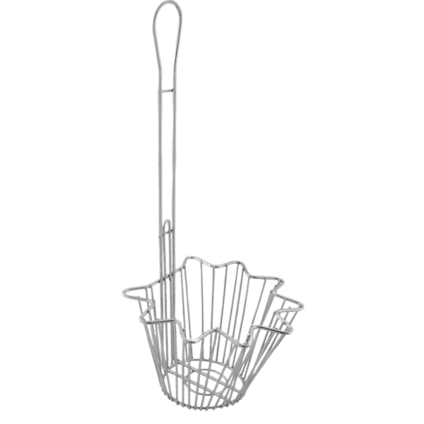 Quality Industries Basket, Fryer for Taco Salad Bowl, 7.7" x 6.9" x 5" Basket Size, Stainless Steel - Commercial Kitchen Appliance