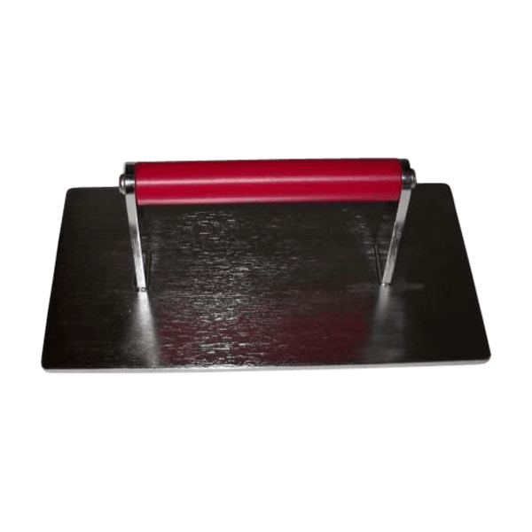 Steak Weight, Stainless Steel, Red Handle, ~5lbs, 11"x6"