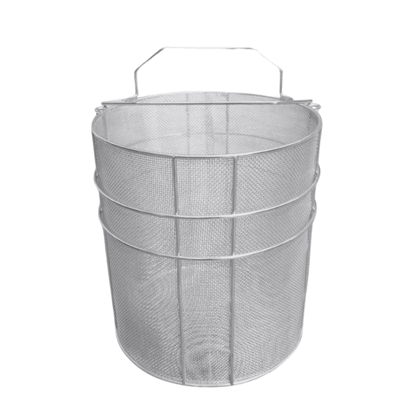 Basket, Stainless Steel, Mesh, 296mm Diameter, 347mm Height, with Handles - Image 3