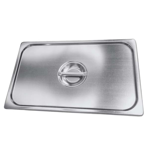 Lid with Handle, 1/1 Full Size Pan, Stainless Steel - Image 3