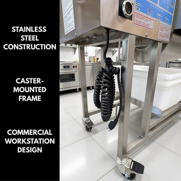 Quality Industries by Stainless 120V Commercial Marinator with Safety Cover, MaxBox and Plastic Tubs - Image 2