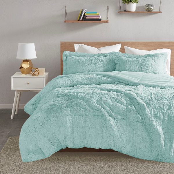 Intelligent Design Malea Shaggy Faux Fur Comforter Set - Image 3