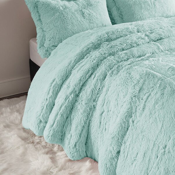Intelligent Design Malea Shaggy Faux Fur Comforter Set - Image 4