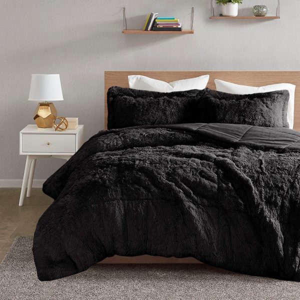 Intelligent Design Malea Shaggy Faux Fur Comforter Set - Image 8