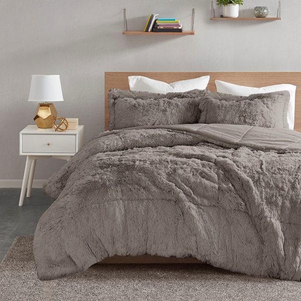 Intelligent Design Malea Shaggy Faux Fur Comforter Set - Image 18